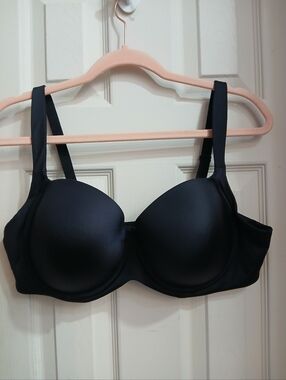 Soma Stunning Support BraSize  40D Black Padded Satin Sexy ComfortRn  79984